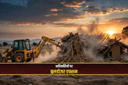 Shivraj Chouhan Budhni tribal homes demolition protest
