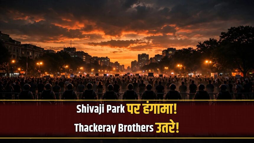 Thackeray Shivaji Park protest