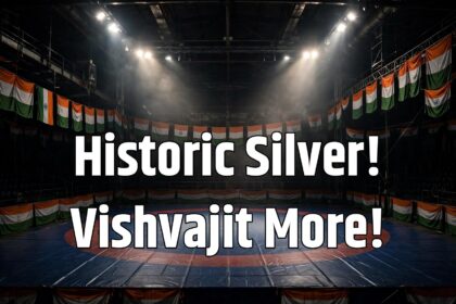 Vishvajit More U23 wrestling silver